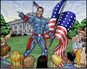 Illustration for article titled The Many Superhero Faces of Barack Obama